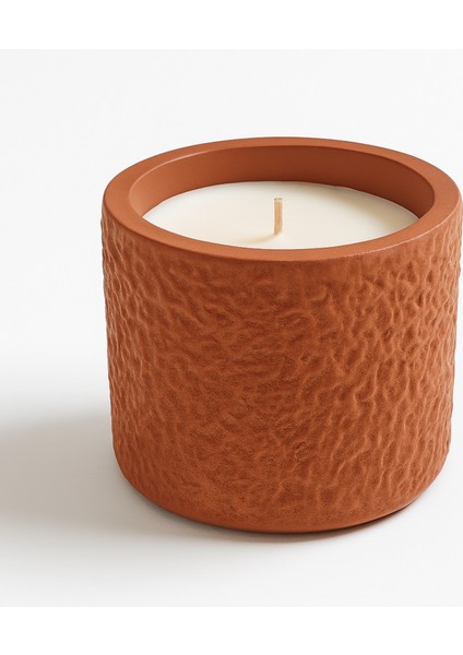 Çikolata Kokulu Kahverengi Beton Mum – %100 Soya Wax, El Yapımı, Doğal Vegan Mum indirimleri