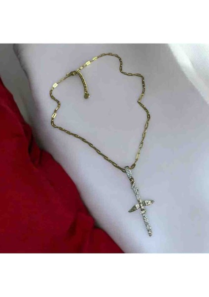 Zirkon Taşlı Anka Kuşu Detaylı Çelik Kolye modelleri