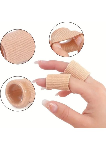 2 Çift 5 cm El Ayak Parmak Koruyucu Teo Kumaş Kaplı Jel Silikon Tüp Kemik Koruyucu indirimleri