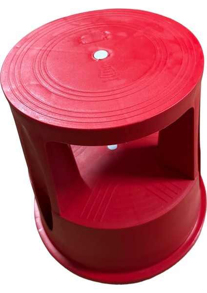 Basamaklı Kaymaz Tabure Kırmızı fırsatları