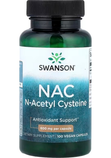 Nac 600 mg 100 Vegan Capsules