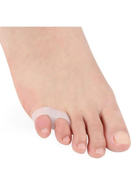 Ayak 2 Parmağa Geçen Serçe Parmak Yüzük Parmak Ayırıcı Makaralı Silikon Nasır Önleyici Bunyon fırsatları