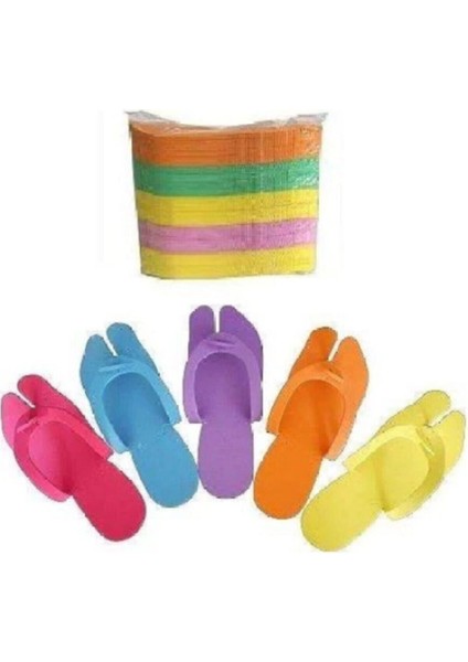 Kullan-At Pedikür Terliği, Set Halinde 50 Adet, Hijyenik ve Pratik Kullanım Sağlar.