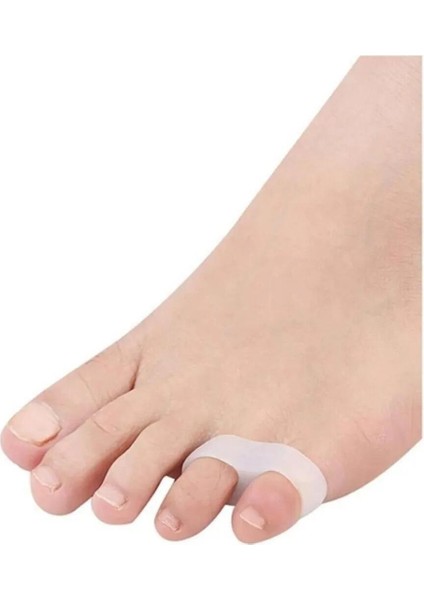 Ayak 2 Parmağa Geçen Serçe Parmak Yüzük Parmak Ayırıcı Makaralı Silikon Nasır Önleyici Bunyon indirimleri