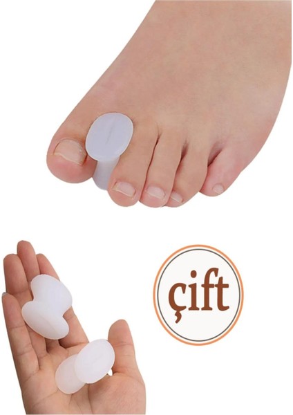 2 Çift Ayak Parmak Arası Silikon Makara Başparmak Ayırıcı ve Şekil Düzeltici modelleri