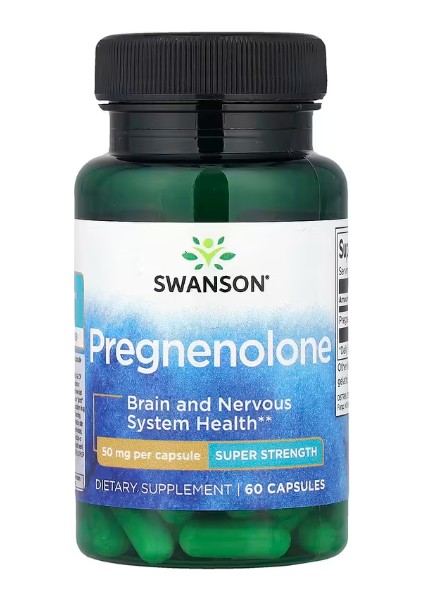 Pregnenolone Super Strength 50 mg 60 Capsules