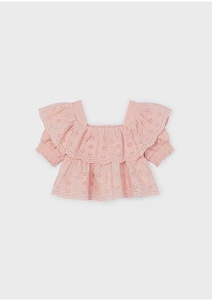 Kız Çocuk Pembe Bluz 03178