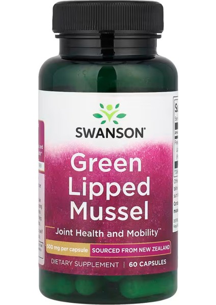 Green Lipped Mussel 500 mg 60 Capsules