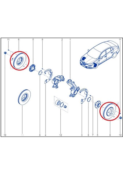 Renault Megane Ön Fren Diski 2016 Ve Üzeri 402065585R fiyatları