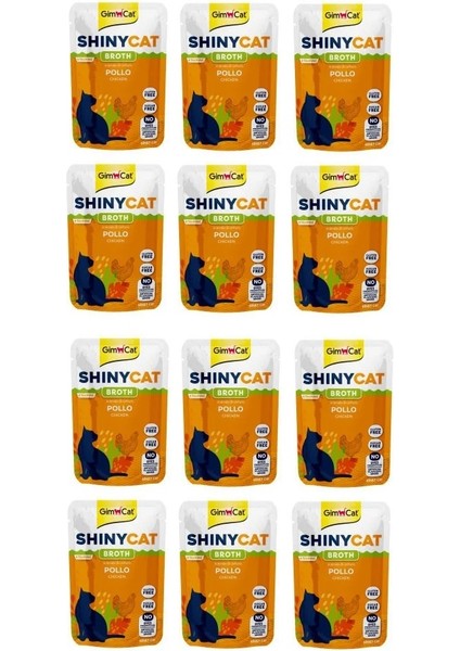 Shinycat Pouch Tavuklu Kedi Yaş Mama 70 Gr. x 12 Adet