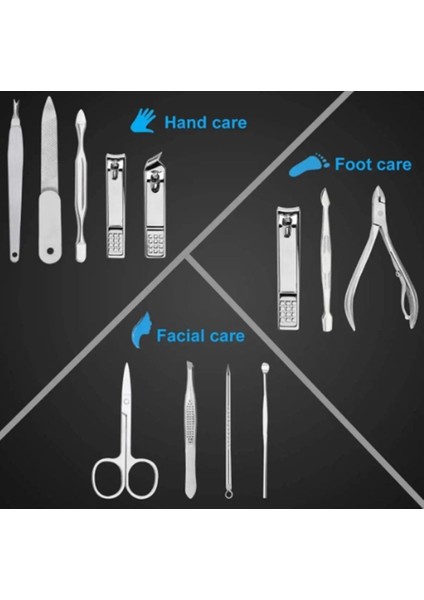 3D Kabartmalı Gold Çantada 12 Parça Tırnak Bakım Seti fırsatları