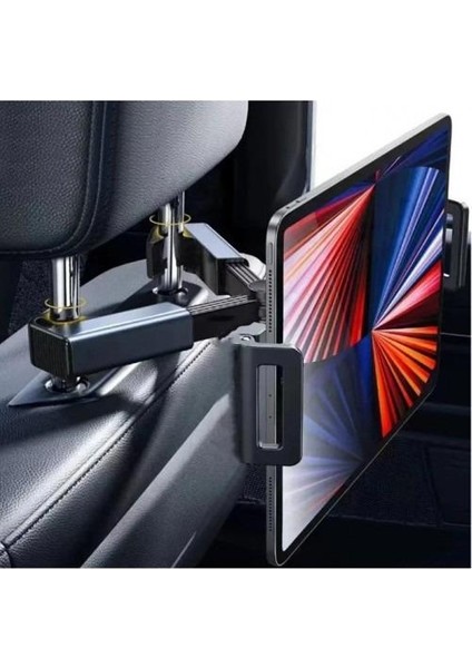 Tüm Araçlara Uyumlu Ayarlanabilir Koltuk Arkası Tablet Telefon Tutucu Tutacağı