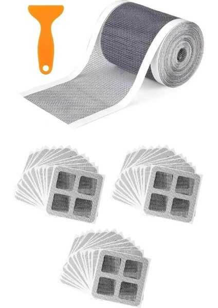 4 Metre 12 cm + 30 Adet 10 cm Gider Süzgeci Kullan At Saç Kıl Tüy Toplayıcı Tel Süzgeç Seti