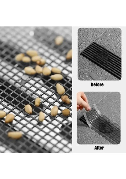 4 Metre 12 cm + 30 Adet 10 cm Gider Süzgeci Kullan At Saç Kıl Tüy Toplayıcı Tel Süzgeç Seti fiyatları