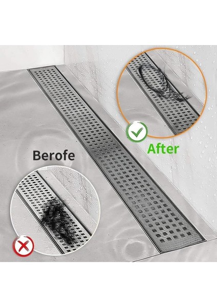 4 Metre 12 cm + 30 Adet 10 cm Gider Süzgeci Kullan At Saç Kıl Tüy Toplayıcı Tel Süzgeç Seti modelleri