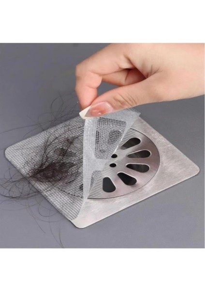 4 Metre 12 cm + 30 Adet 10 cm Gider Süzgeci Kullan At Saç Kıl Tüy Toplayıcı Tel Süzgeç Seti