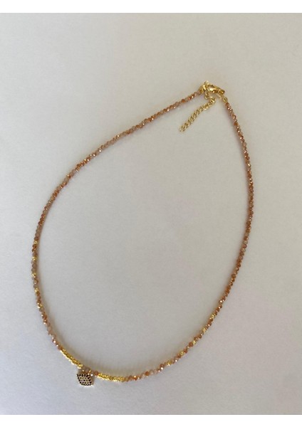 Toz Pembe Renkli Nazar Göz Figürlü Boncuk Kolye modelleri