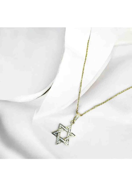 Zirkon Taşlı Yıldız Detaylı Çelik Kolye modelleri