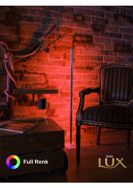 LED Lambader Bluetooth Özellikli Sese ve Müziğe Duyarlı Sınırsız Renk 120 cm