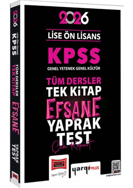 2026 Kpss Lise Ön Lisans Gygk Efsane Konu Anlatımı-Soru Bankası-Çek Kopart Yaprak Test-5 Deneme indirimleri
