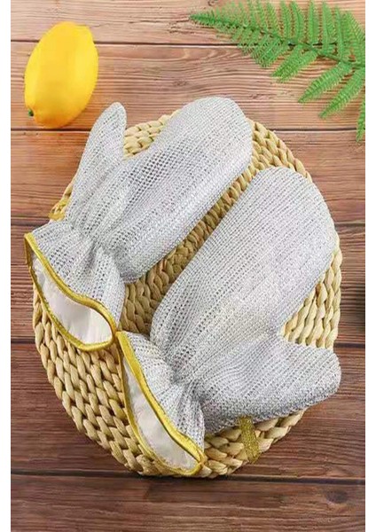 2li Telli Bulaşık Eldiveni Su Geçirmez Kir Sökücü Tava Tencere Ovma Mutfak Banyo Temizlik Eldiveni fırsatları