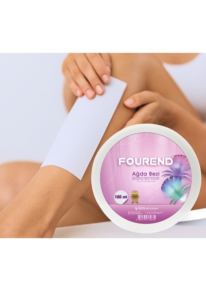 Rulo Ağda Bezi 100 Metre, Profesyonel Kullanıma Uygun, Yırtılmaz ve Dayanıklı, Pürüzsüz Epilasyon