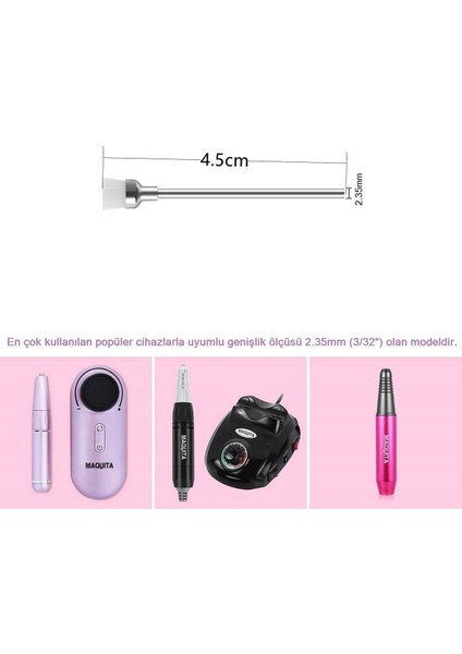 Pratik Tırnak Temizleme Fırçası ve Törpü Makinesi Için Uygun Set fiyatları