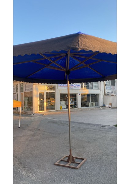 Pazarcı Şemsiyesi Gölgelik 4mt Çap Mavi(Metal Ayak Dahil ) fiyatları