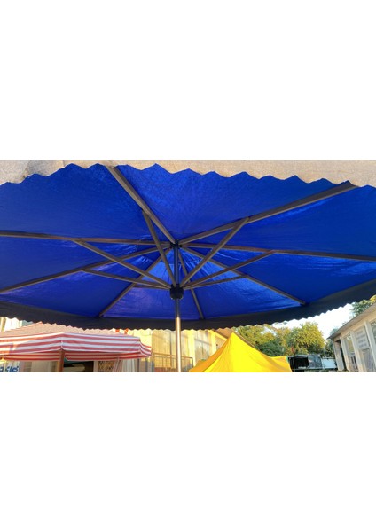 Pazarcı Şemsiyesi Gölgelik 4mt Çap Mavi(Metal Ayak Dahil ) fırsatları