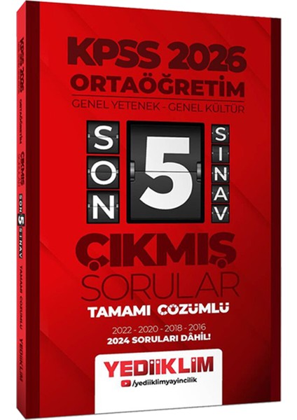 2026 Kpss Ortaöğretim Karma Set(Konu Anlatımı- Soru Bankası 6+5 Kitap-Çözümlü Deneme-Çıkmış Sorular) indirimleri