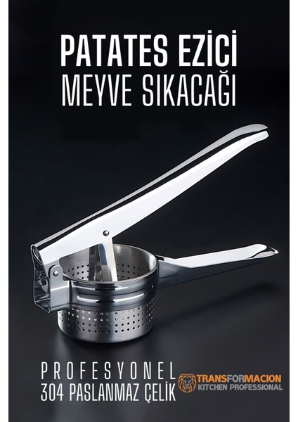 Patates Ezici Meyve Sıkacağı Sıkacağı Sebze Presi 304 Paslanmaz Çelik 721954 fiyatları