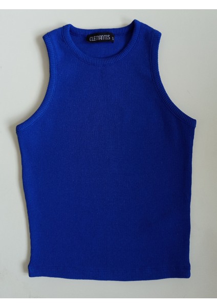 Clemantıs Kadın Kaşkorse Kumaş Askılı Crop Bluz Düz Renk modelleri