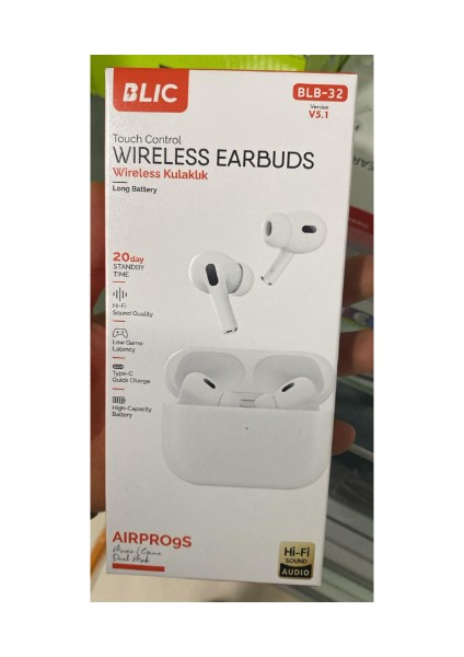 44 BLB32 Kablosuz Bluetooth Kulaklık | Hi-Fi Stereo Ses | 5.1 Sürüm