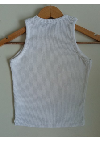 Clemantıs Kadın Kaşkorse Kumaş Askılı Crop Bluz Düz Renk indirimleri