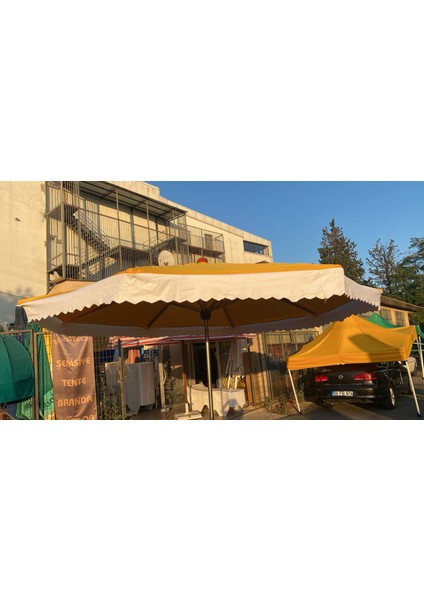 Pazarcı Şemsiyesi Gölgelik 4mt Çap Sarı (Metal Ayak Dahil ) indirimleri