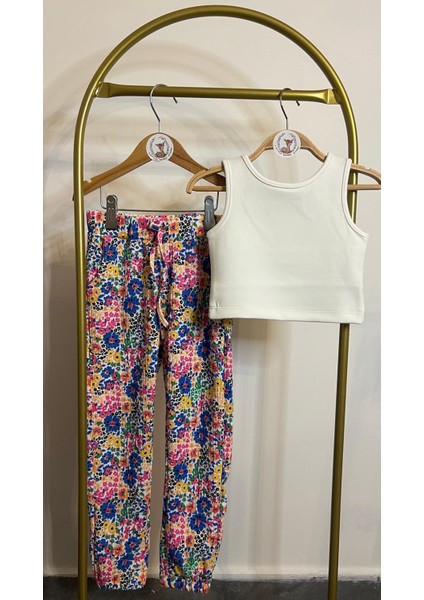 Lastikli Pantolon Bluz Takım