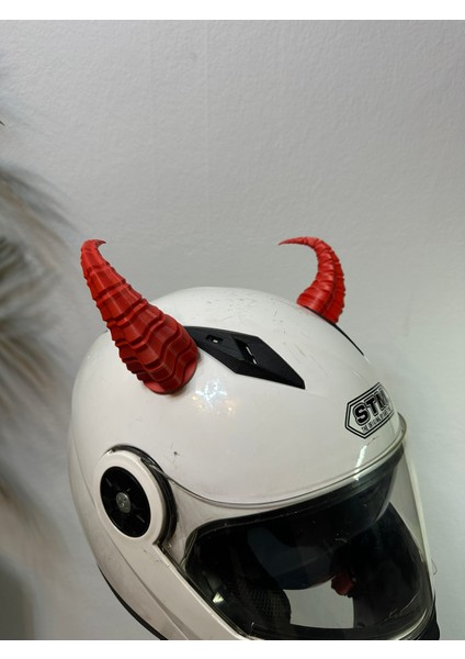 Motor & Motosiklet Kırmızı Viking Boynuz Kask Dış Aksesuarı fiyatları