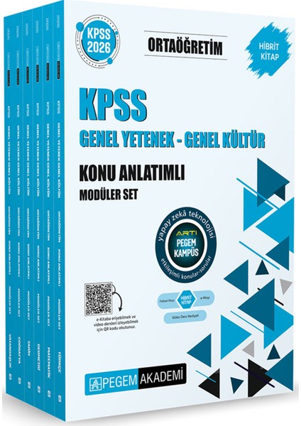2026 Kpss Ortaöğretim Karma Set(Konu+Soru 11 Kitap-Tüm Dersler Çıkmış Sorular-Çözümlü 5 Deneme)