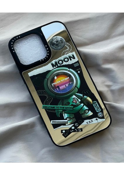 Iphone 14 Pro Max Aynalı Desenli Şık ve Kaliteli Telefon Kılıfı