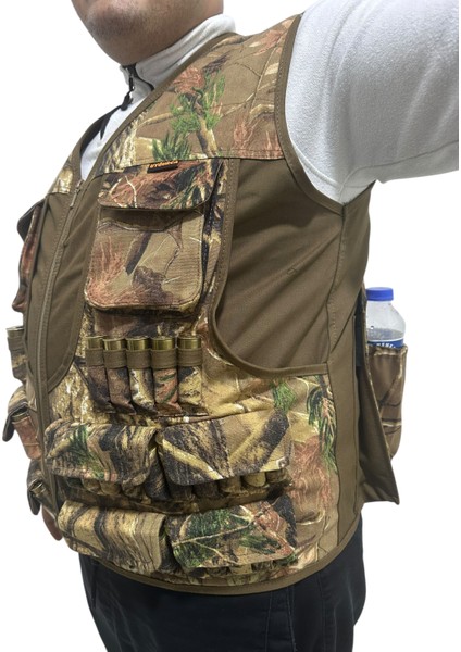 Avcı Yeleği - 50 Fişek Kapasiteli - Meşe Desen - 12 Kalibre modelleri