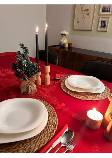 Jumbo Dertsiz Pano Kırmızı Masa Örtüsü Kir Leke Tutmaz Sıvı Geçirmez