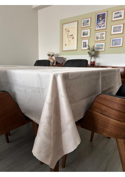 Dertsiz Bej Pano Masa Örtüsü Kir Leke Tutmaz Sıvı Geçirmez modelleri