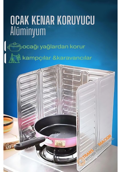 Ocak Kenar Koruyucu Alüminyum Levha - Ev Kamp Karavan Ocak Koruyucu 721964 fiyatları