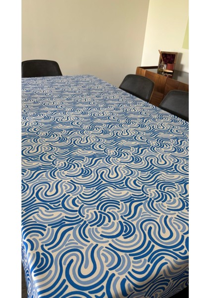 Bodrum Süet Dokuma Dijital Baskılı Masa Örtüsü | 140X180 cm & 140X220 cm modelleri