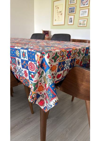 New Fashion Süet Dokuma Dijital Baskılı Masa Örtüsü | 140X180 cm & 140X220 cm indirimleri