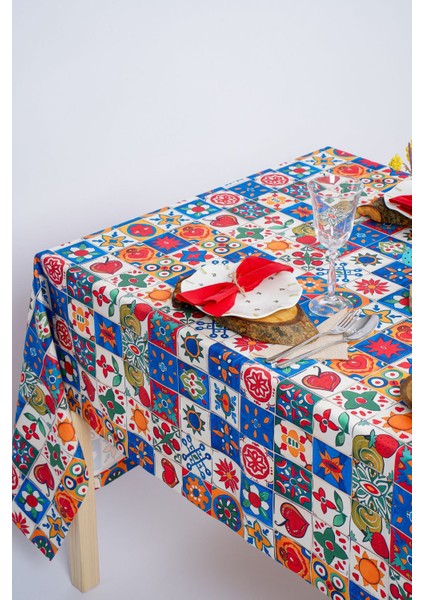 New Fashion Süet Dokuma Dijital Baskılı Masa Örtüsü | 140X180 cm & 140X220 cm