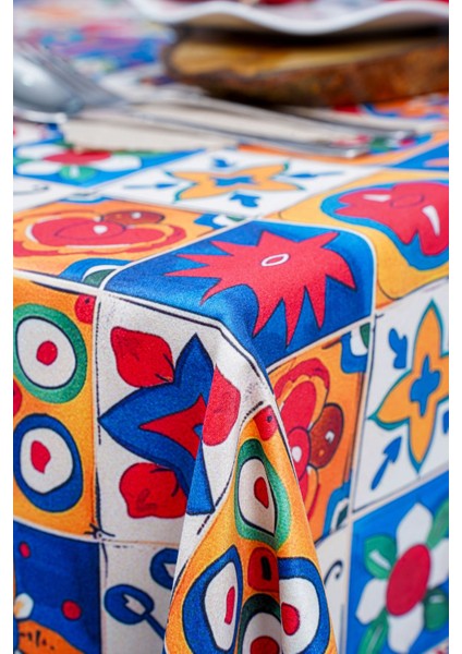 New Fashion Süet Dokuma Dijital Baskılı Masa Örtüsü | 140X180 cm & 140X220 cm