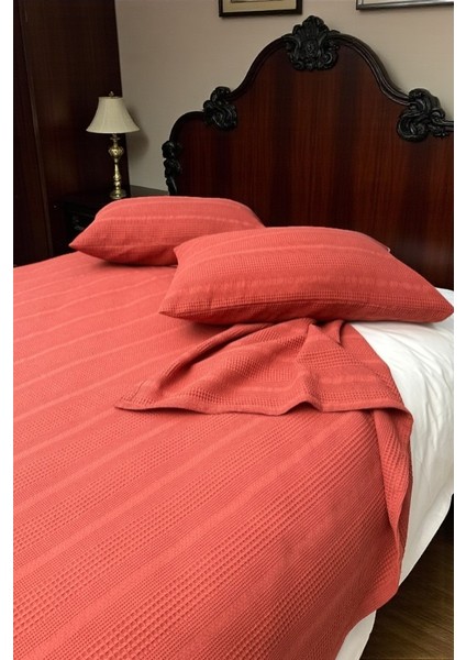 %100 Pamuk Pike Takımı Battal Bordürlü 1 Nefes Alan Pike+2 Yumuşak Yastık Kılıfı, Terletmeyen indirimleri