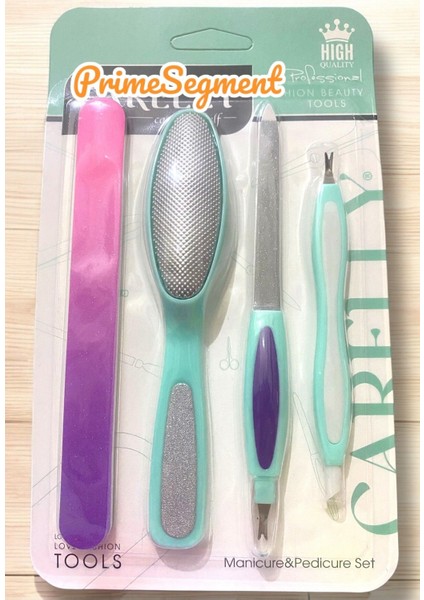 4 Parça Bakım Seti: Tırnak Makası ve Törpü, Pratik ve Şık Tasarım