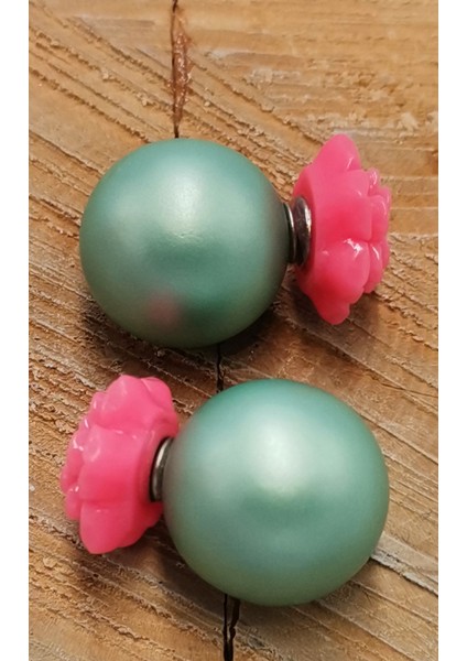 Açık Yeşil Çiçekli Küpe fiyatları